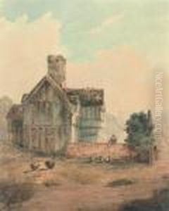 Old Houses At Widmore, Kent by David I Cox