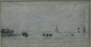 A View Of Dieppe's Church Towers by David I Cox