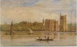 Boating Before Lambeth Palace, London Boating Before Lambeth Palace, London