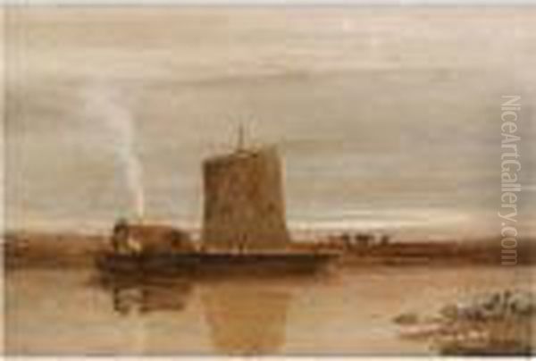 Figures On A Hay Barge - view 1