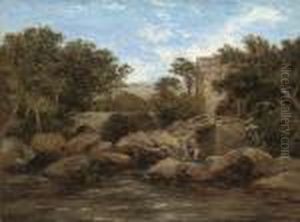 Figures By A River, A Mill Beyond by David I Cox