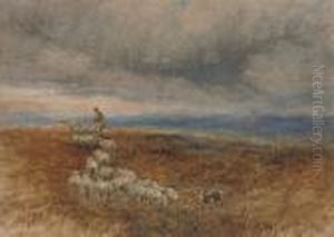 A Shepherd With His Flock A Shepherd With His Flock
