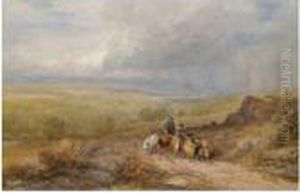 Barden Castle On The Wharfe, Yorkshire by David I Cox