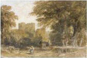 Kenilworth Castle, Warwickshire by David I Cox