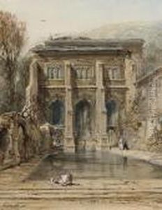 St. Winifred's Well, Holywell, North Wales by David I Cox