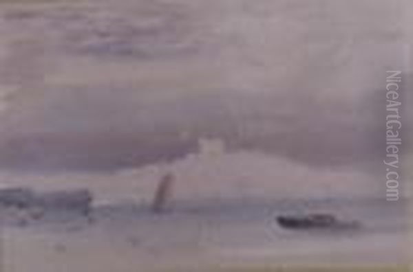 Coastal Scene With Distant Castle - view 1