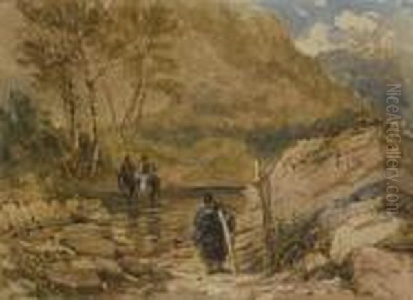 A Welsh Ford (recto); A Welsh Country Lane (verso) - view 1