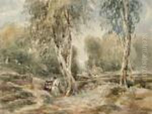 Gypsies In A Wooded Landscape