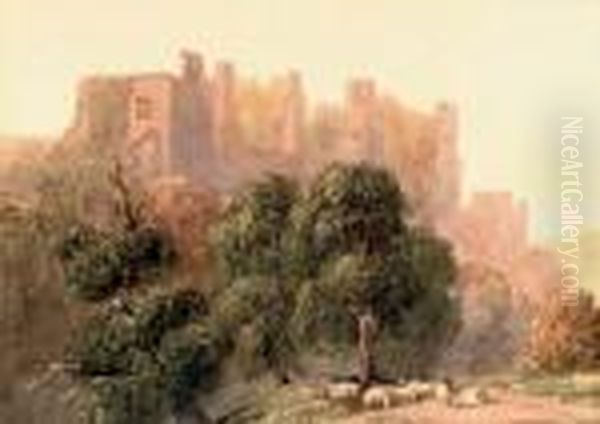 A Welsh Castle - view 1