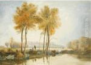 Boys And Cattle On The Banks Of The Thames, Windsor