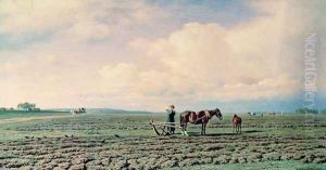 In the Field by Mikhail Konstantinovich Klodt