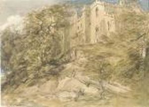 Haddon Hall, Derbyshire by David I Cox