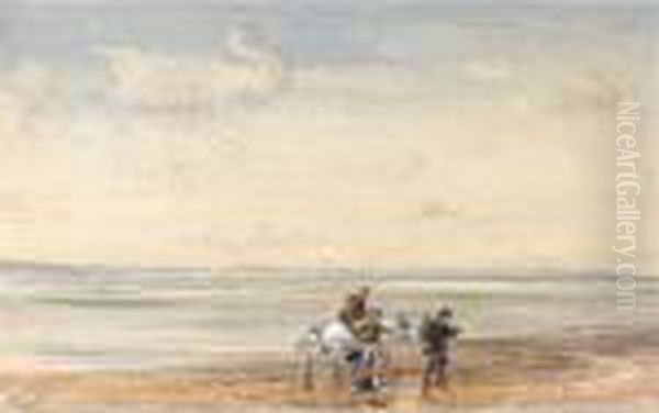Figures Crossing The Sands - view 1
