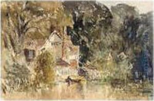 Watteringby Lock On The Medway by David I Cox