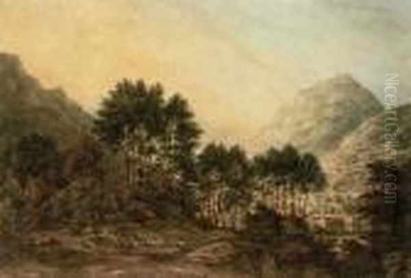 Sunset Over Hills - view 1