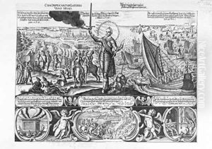 Gustavus Adolphus landing at Stralsund in 1630 by Georg Koler