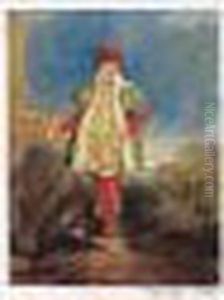 Study Of A Gentleman In Elizabethan Costume by David I Cox