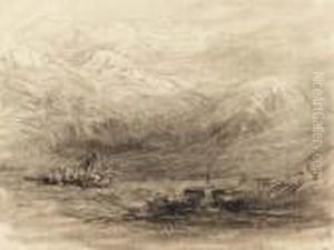 Four Welsh Landscapes by David I Cox