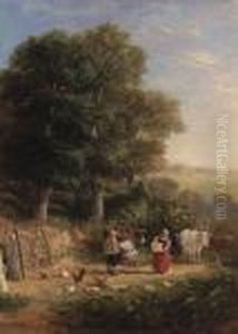 Milking Time by David I Cox