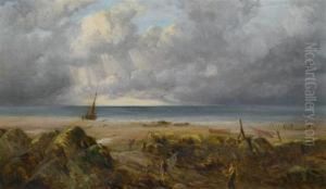 Coastal Landscape With Fishermen
