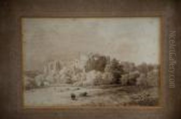 Paesaggio Con Castello E Armenti - view 1