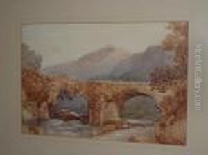 Old Bridge On The Llyn, North Wales by David Cox