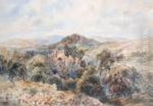 Extensive Landscape Views Towards Tinternabbey Ruins by David Cox