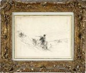 Figure On Horseback In A Landscape Figure On Horseback In A Landscape