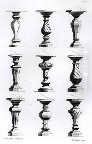 Pedestals from A Book of Architecture - view 1