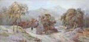 Welsh Landscape With A Cottage And A Cart