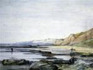 Coastal Landscape At Low Tide by David Cox