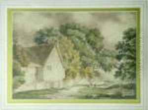 Cottages Near Sudbury by David Cox