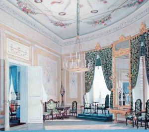 Drawing Room in the Nikolai Tchudov Palace in the Kremlin by Fedor Andreevich Klages
