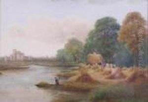 A Hay Making Scene by David Cox