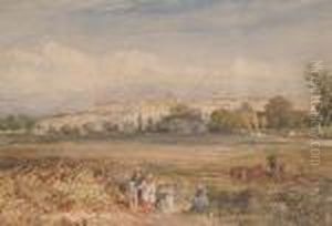 Figures Before A Town; And 'grenoble'
