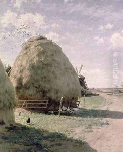 Haystacks by Johan Fredrik Krouthen