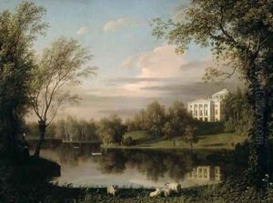 View of the Pavlovsk Palace by Carl Ferdinand von Kugelgen