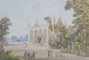 Gothic Chapel in the Ducal Park near Weimar by Georg Melchior Kraus