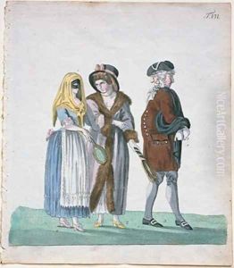 Illustration of the figures by Georg Melchior Kraus