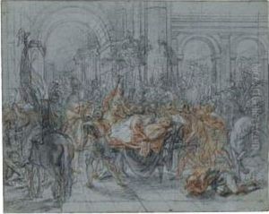Study For The Funeral Of Pallas by Antoine Coypel