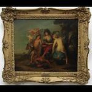 Apollo And Marsayas by Antoine Coypel