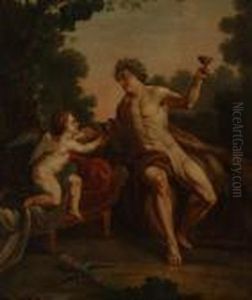 Bacchus Et L'amour by Antoine Coypel