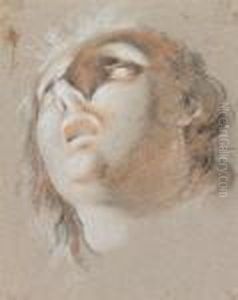 Tete De Femme by Antoine Coypel