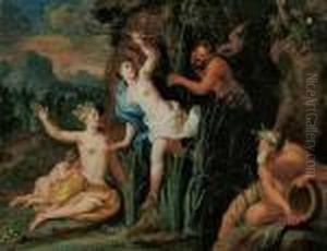 Syrinx Von Pan Verfolgt by Antoine Coypel