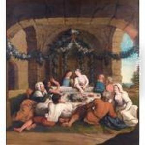 Les Noces De Daphnis Et Chloe by Antoine Coypel