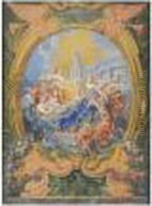 L'allegorie Au Mariage De Monseigneur Le Dauphin by Antoine Coypel