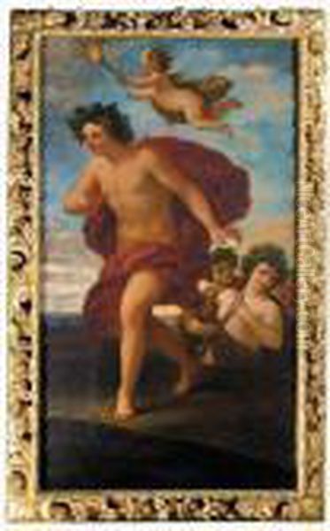 Bacchus In A Landscape With Other Figures And A Putti - view 1