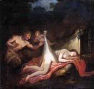 Jupiter And Antiope by Antoine Coypel