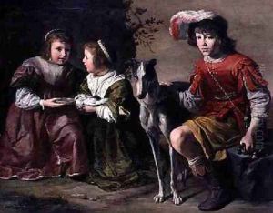 DArenberg Children with a Dog by Gysbert van de Kuyl
