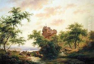 Landscape by Jan Adam Janszoon Kruseman